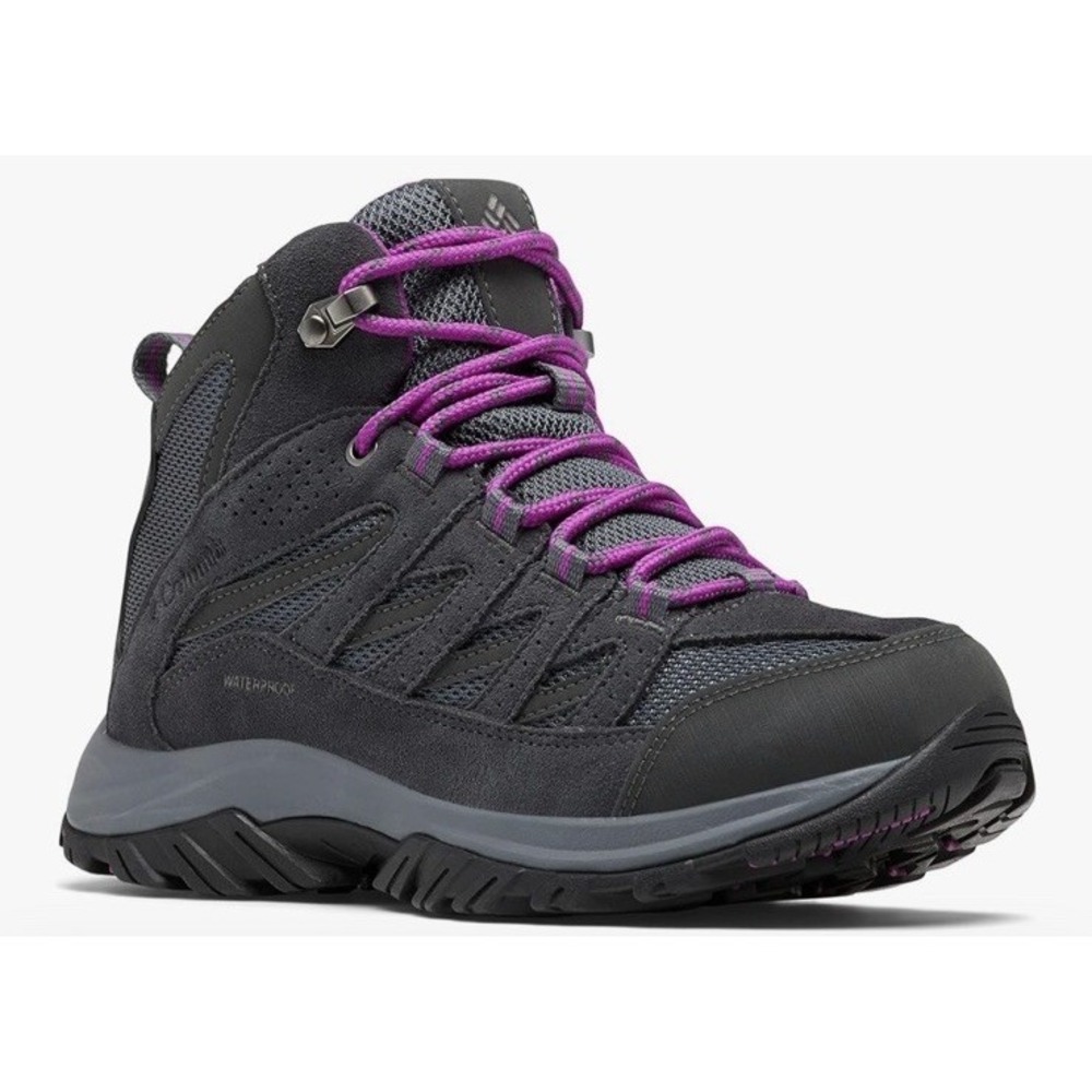 Columbia Waterproof Hiking Boots Women's 10 Gray Purple BL5371-055 NEW